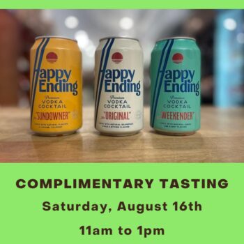 8/16/25 - Complimentary Tasting